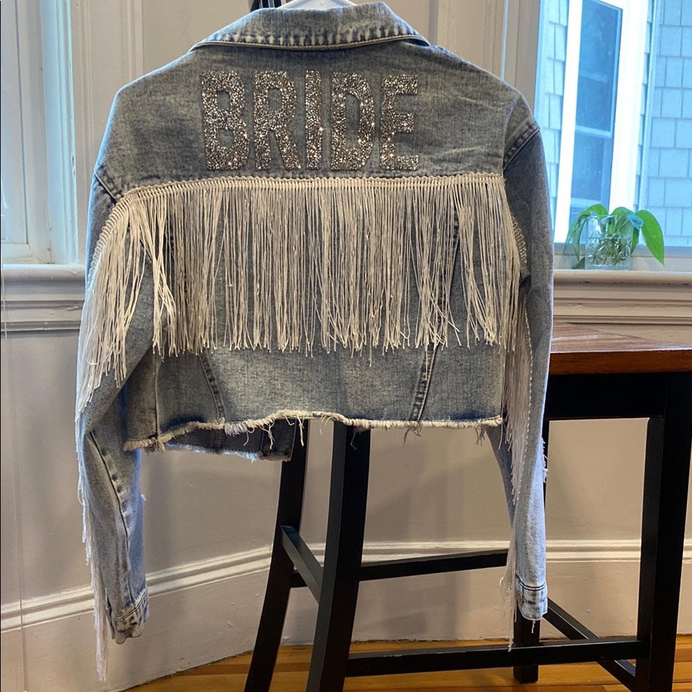 Fringe Denim Bride Jacket